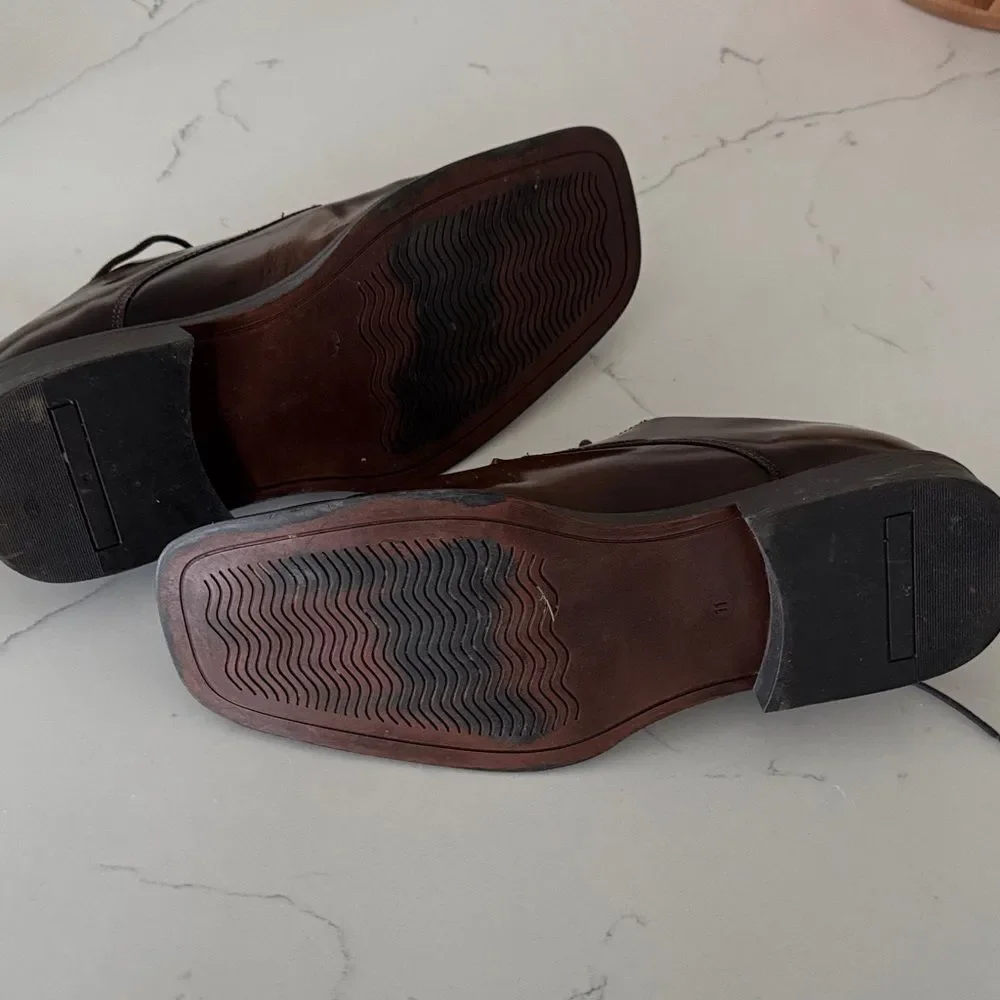 Kenneth Cole Reaction Dark Brown Men's Oxfords
